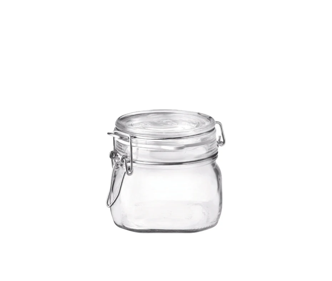 FIDO Glass Jar & Wire Cliptop